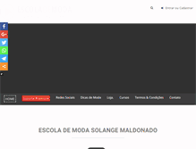 Tablet Screenshot of escolademoda.net